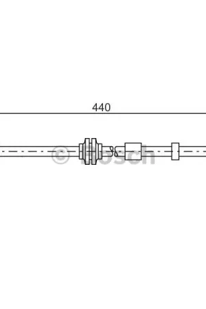 Tubo flexible de frenos BOSCH 1987481059 Marca Reconocida