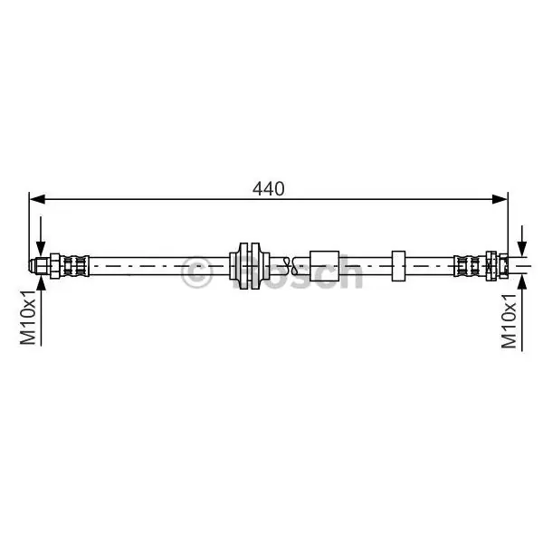 Tubo flexible de frenos BOSCH 1987481059 Marca Reconocida