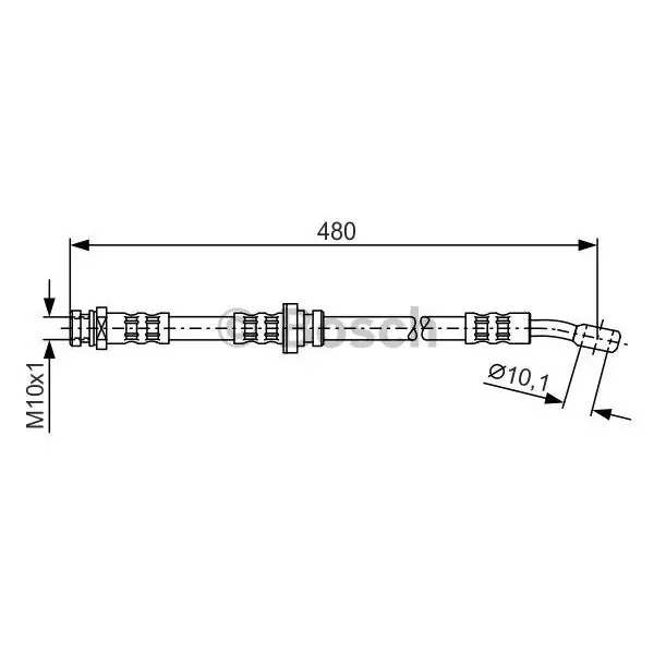 Tendencia Tubo flexible de frenos BOSCH 1987481065