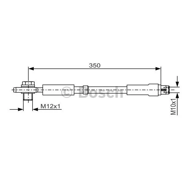 Tubo flexible de frenos BOSCH 1987481091 A Buen Precio