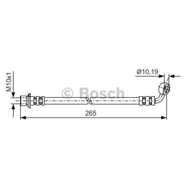Tubo flexible de frenos BOSCH 1987481128 Disponible Ahora