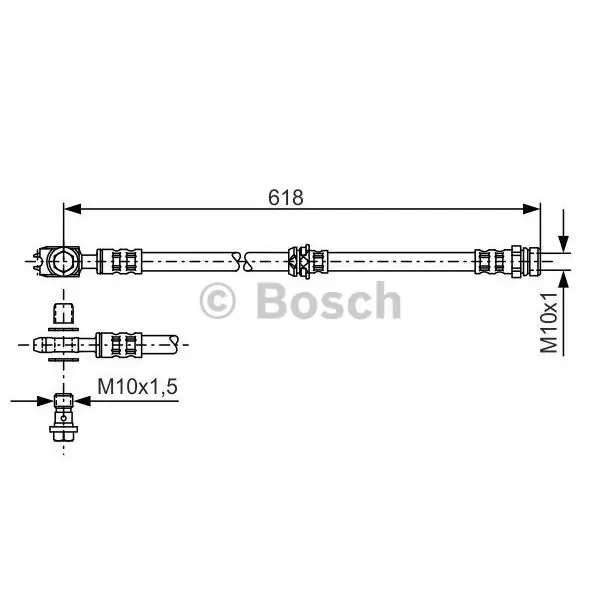 Compra Ahora Tubo flexible de frenos BOSCH 1987481173