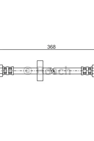Tubo flexible de frenos BOSCH 1987481180 Auténtico