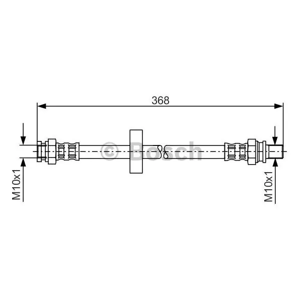 Tubo flexible de frenos BOSCH 1987481180 Auténtico