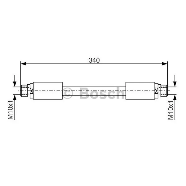 Certificado Tubo flexible de frenos BOSCH 1987481301