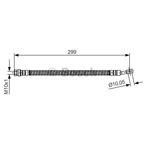 Tubo flexible de frenos BOSCH 1987481391 Oferta Limitada
