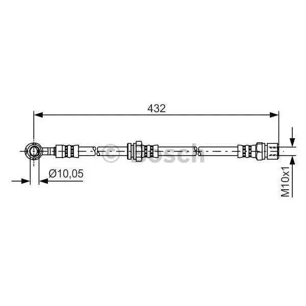 Oferta De Temporada Tubo flexible de frenos BOSCH 1987481383