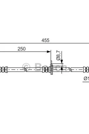 Tubo flexible de frenos BOSCH 1987481389 Artesanal