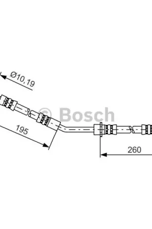 Tubo flexible de frenos BOSCH 1987481407 Hecho A Mano