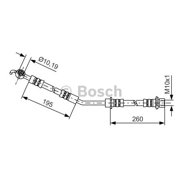 Tubo flexible de frenos BOSCH 1987481407 Hecho A Mano