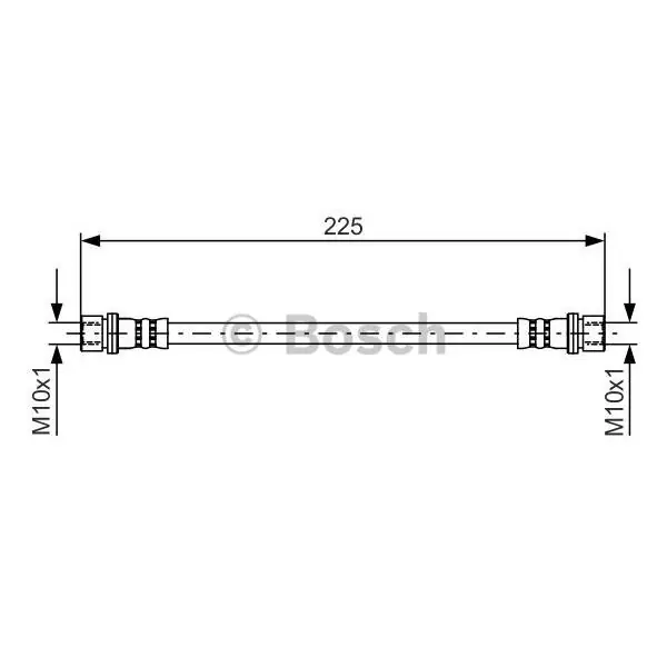 Tubo flexible de frenos BOSCH 1987481413 Certificado