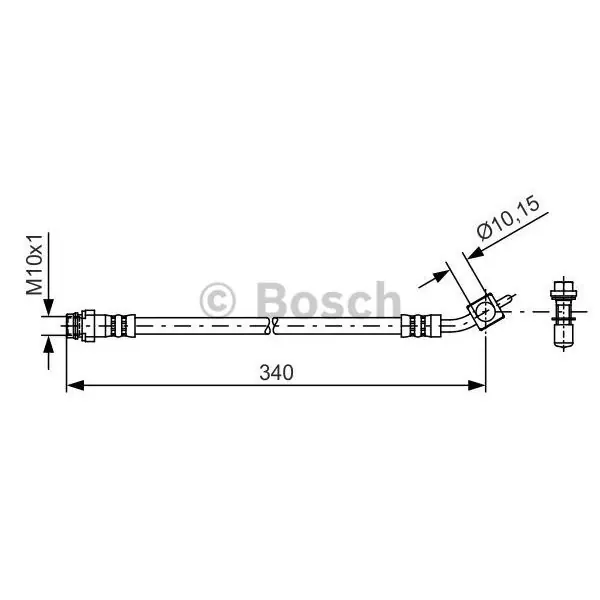 Tubo flexible de frenos BOSCH 1987481423 Mayoreo