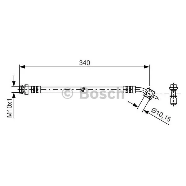 Tubo flexible de frenos BOSCH 1987481424 Pedido Al Por Mayor