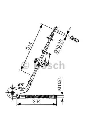 Tubo flexible de frenos BOSCH 1987481428 Solo Hoy