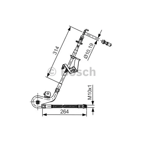 Tubo flexible de frenos BOSCH 1987481428 Solo Hoy