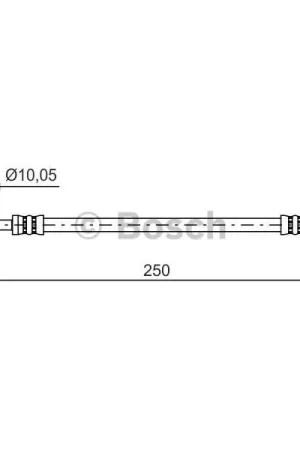 Tubo flexible de frenos BOSCH 1987481434 Oferta De Temporada