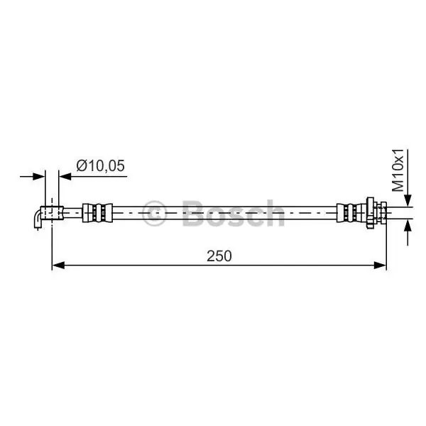 Tubo flexible de frenos BOSCH 1987481434 Oferta De Temporada