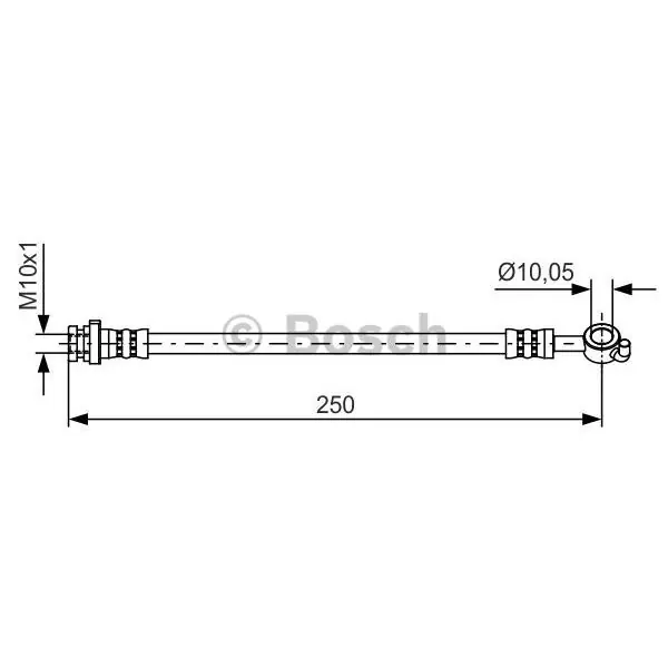 Tubo flexible de frenos BOSCH 1987481435 Nueva Colección