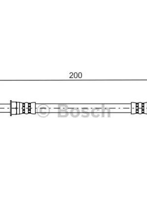 Tubo flexible de frenos BOSCH 1987481443 Popular