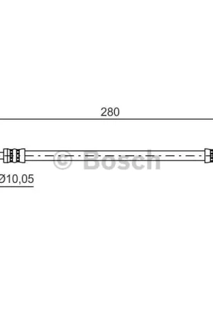 Tubo flexible de frenos BOSCH 1987481444 Directo De Fábrica