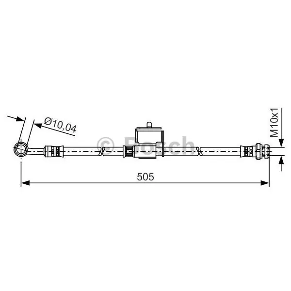 Tubo flexible de frenos BOSCH 1987481505 Precio Rebajado