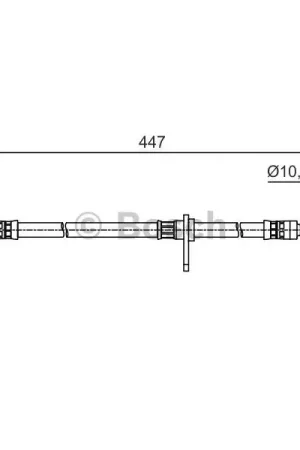 Tubo flexible de frenos BOSCH 1987481511 Auténtico