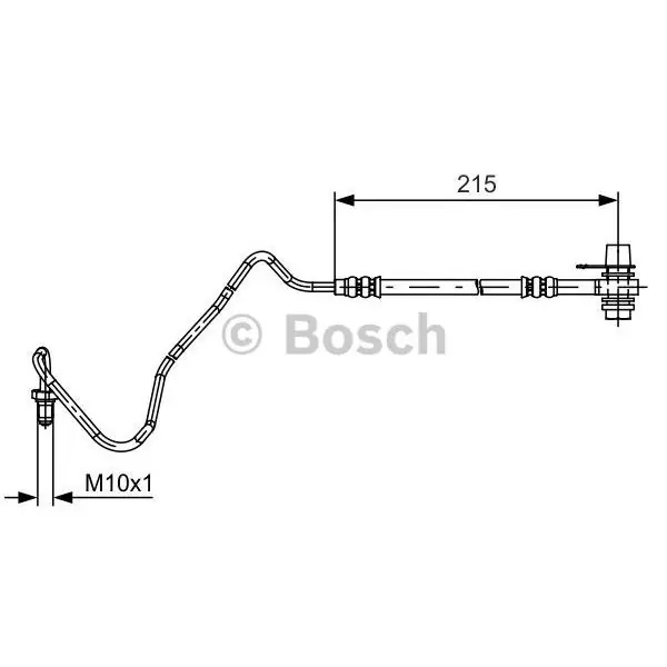 Profesional Tubo flexible de frenos BOSCH 1987481533