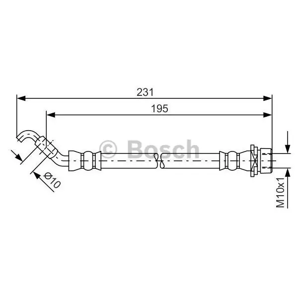 Tubo flexible de frenos BOSCH 1987481562 Oferta Flash