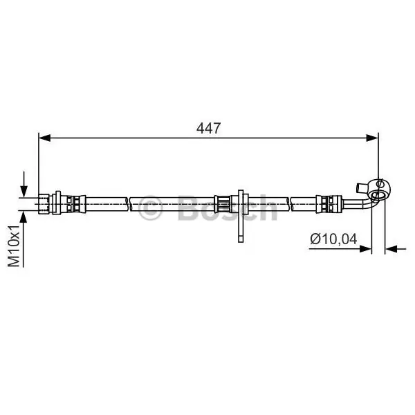 Tubo flexible de frenos BOSCH 1987481515 Profesional
