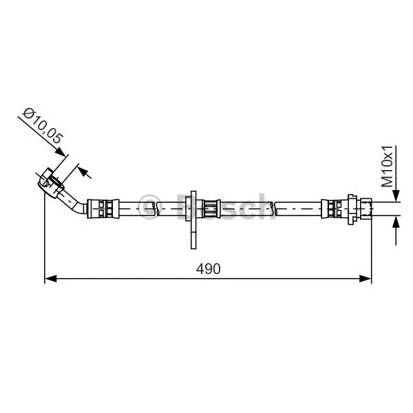 Artesanal Tubo flexible de frenos BOSCH 1987481520