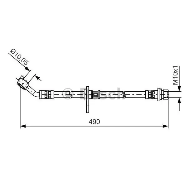 Última Versión Tubo flexible de frenos BOSCH 1987481521