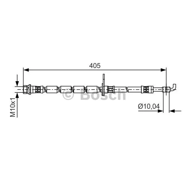Tubo flexible de frenos BOSCH 1987481524 Gran Oferta