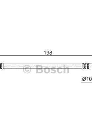 Tubo flexible de frenos BOSCH 1987481712 Precio De Fábrica
