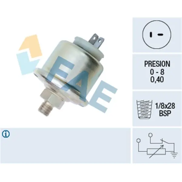Sensor, presión de aceite FAE 14140 Imprescindible (Must-Have)