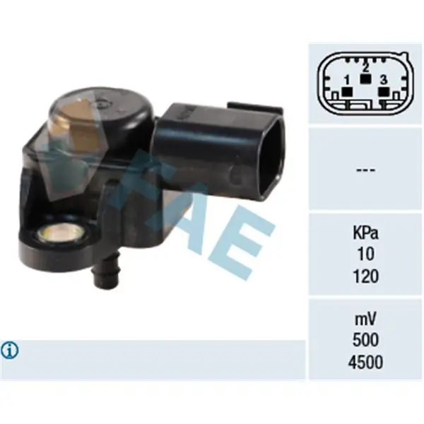 Sensor, presión colector de admisión FAE 15025 Lujoso