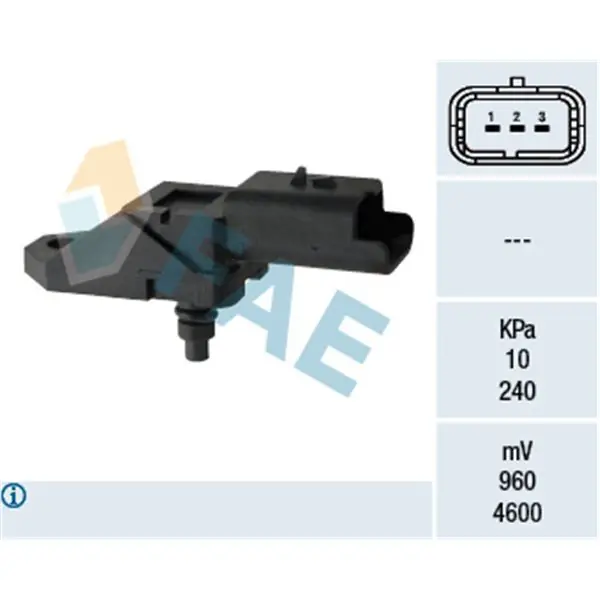 Última Versión Sensor, presión colector de admisión FAE 15046