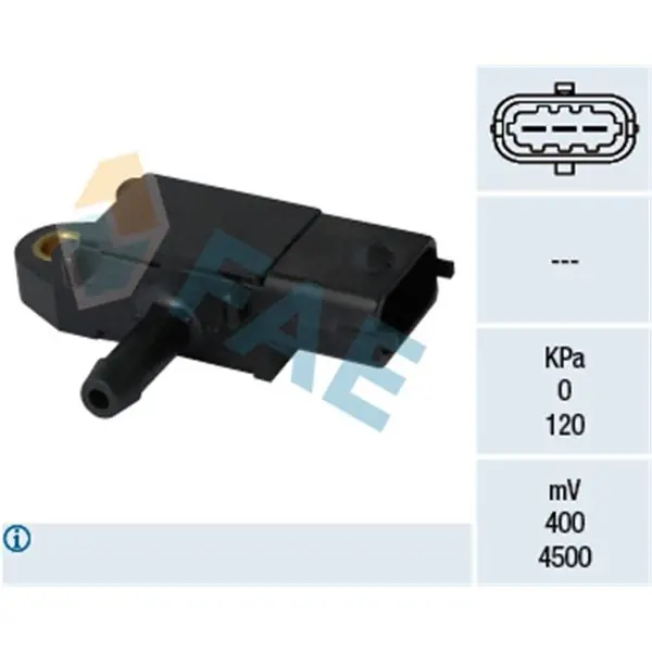 Auténtico Sensor, presión gas de escape FAE 16108