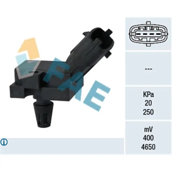 Sensor, presión colector de admisión FAE 15082 Novedad