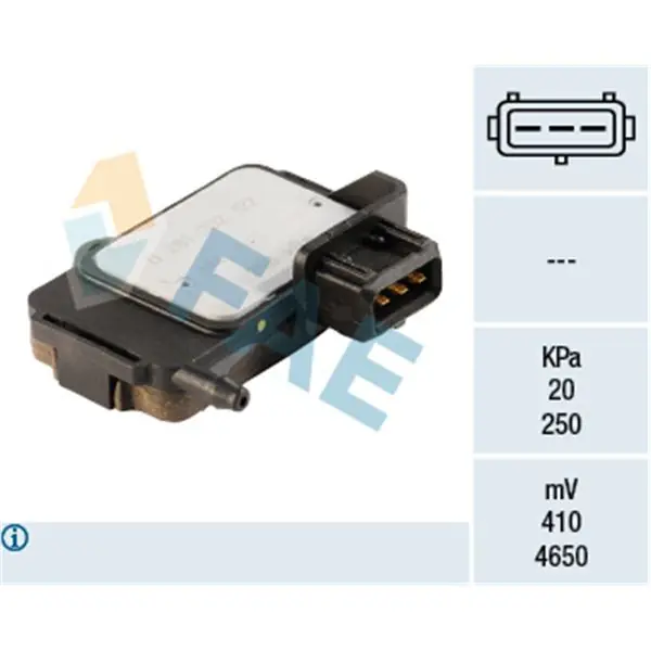 Sensor, presión colector de admisión FAE 15015 Marca Reconocida