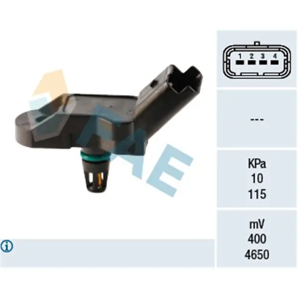 Sensor, presión colector de admisión FAE 15035 Auténtico