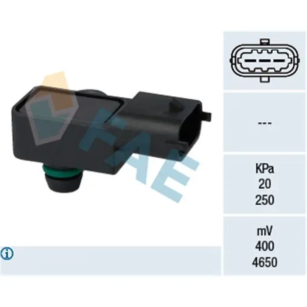 Garantía De Devolución De Dinero Sensor, presión colector de admisión FAE 15056