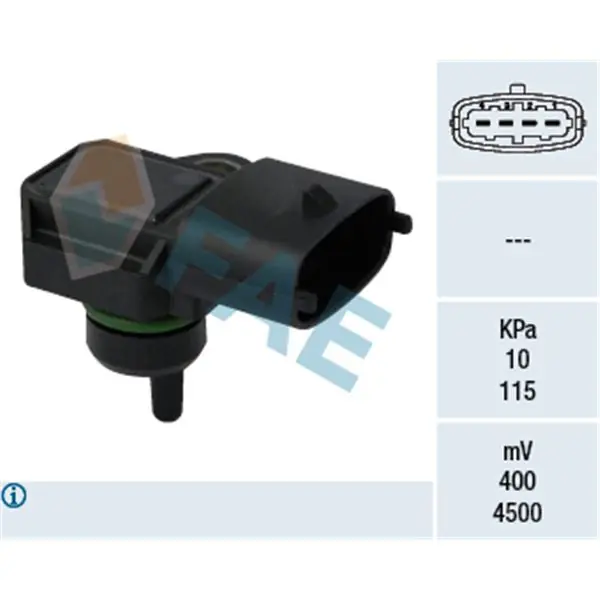 Sensor, presión colector de admisión FAE 15118 Hecho A Mano