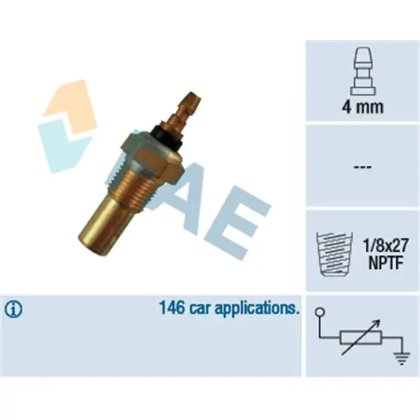Sensor, temperatura del refrigerante FAE 32350 Favorito De Clientes