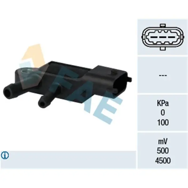 Sensor, presión gas de escape FAE 16105 Pago Seguro