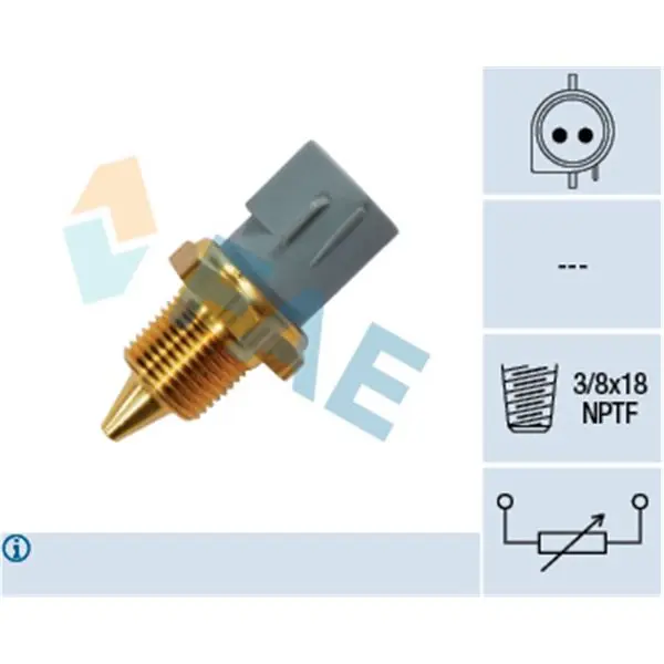 Sensor, temperatura del refrigerante FAE 33430 A Buen Precio