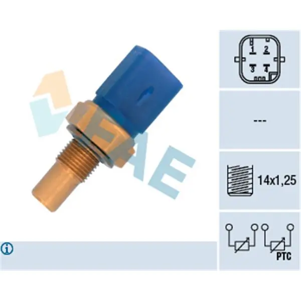 Sensor, temperatura del refrigerante FAE 33791 Favorito De Clientes
