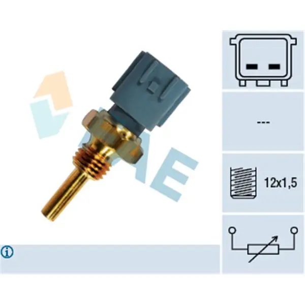 Sensor, temperatura del refrigerante FAE 33460 Barato