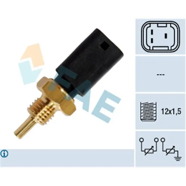 Gran Oferta Sensor, temperatura del refrigerante FAE 33724