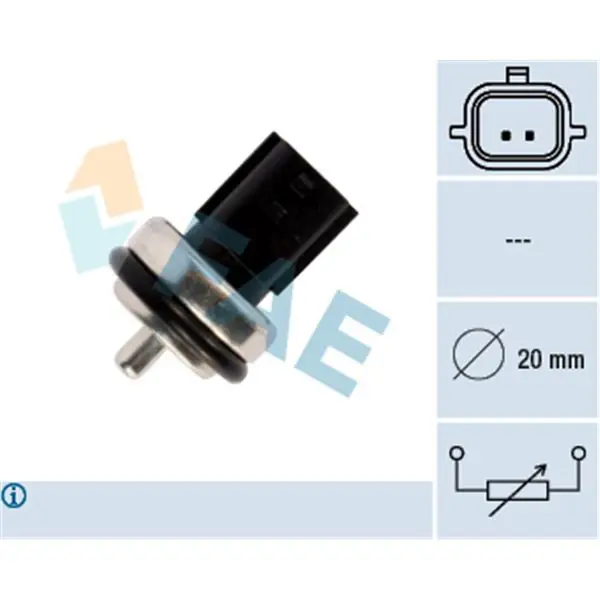 Sensor, temperatura del refrigerante FAE 33811 A Buen Precio