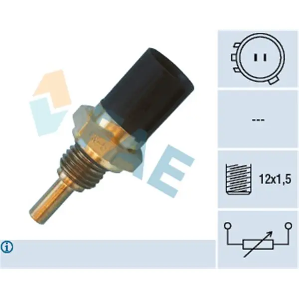 Sensor, temperatura del refrigerante FAE 33450 Artesanal